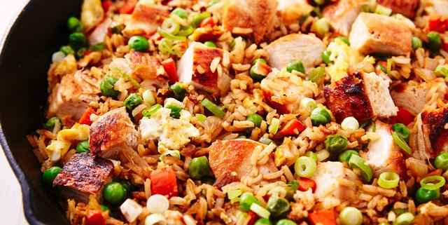 Chicken fried rice with vegetables