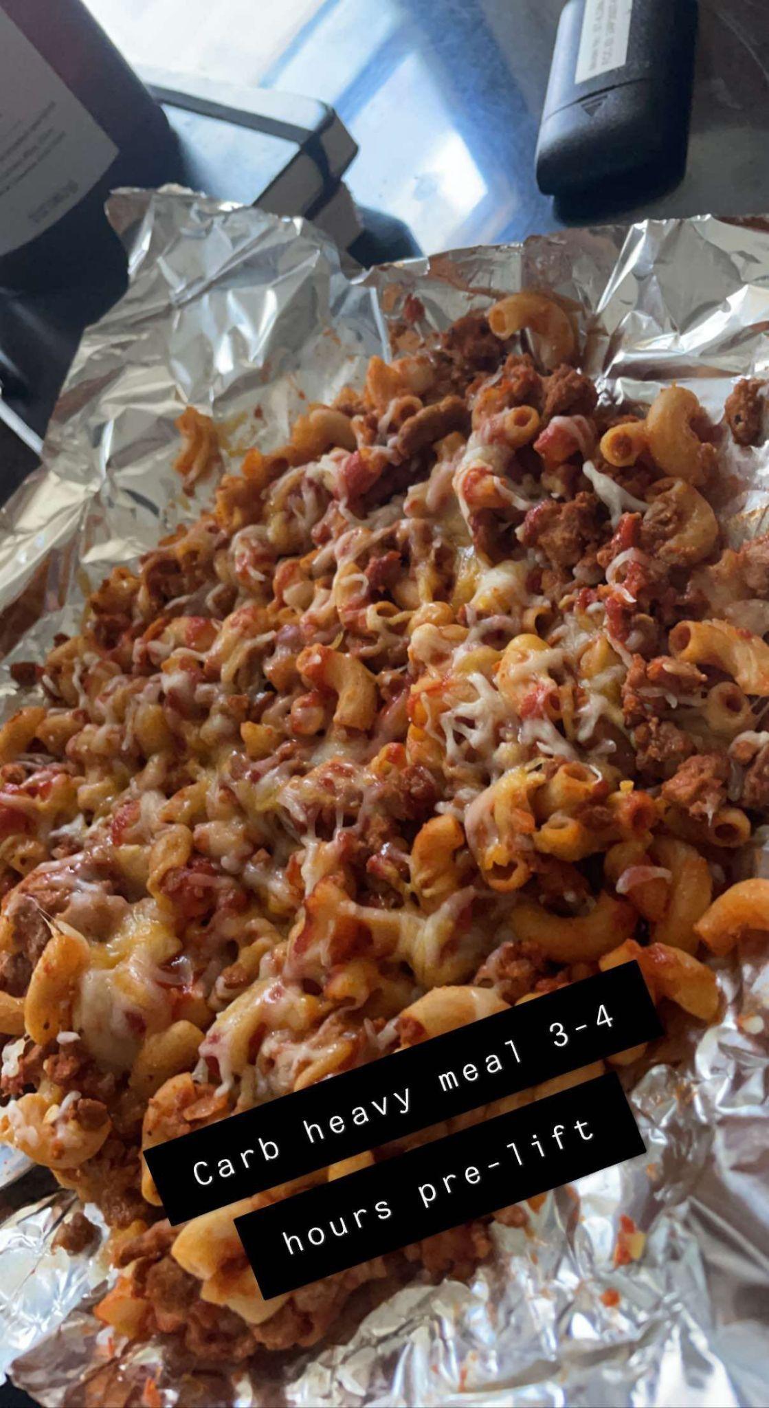 Large batch of meaty pasta meal prep